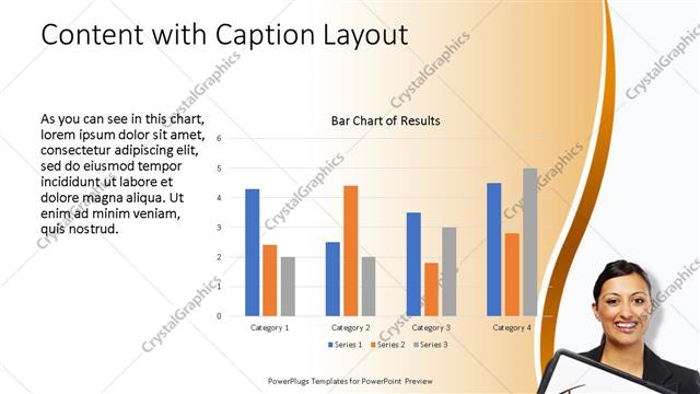 Content with Caption presentation slide layout