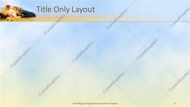 Title Only presentation slide layout