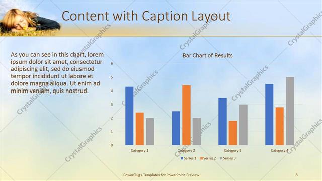 Content with Caption presentation slide layout