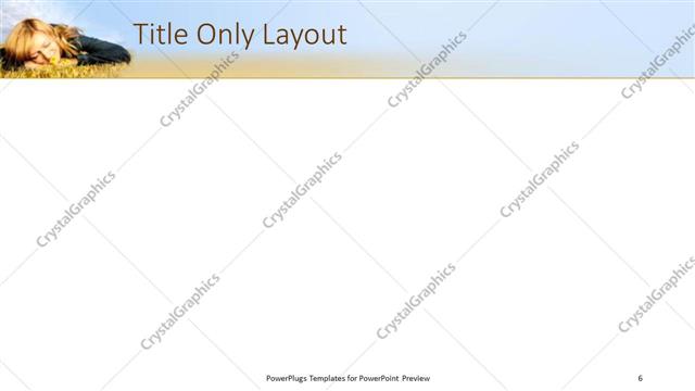 Title Only presentation slide layout