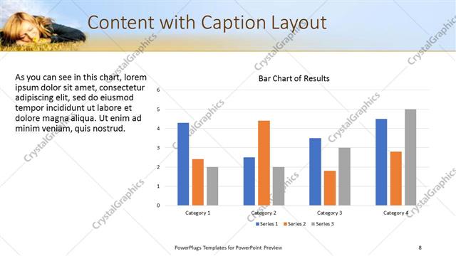 Content with Caption presentation slide layout