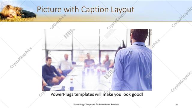 Picture with Caption presentation slide layout