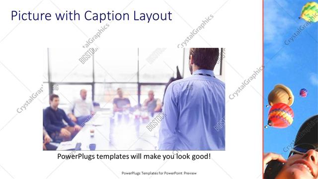 Picture with Caption presentation slide layout