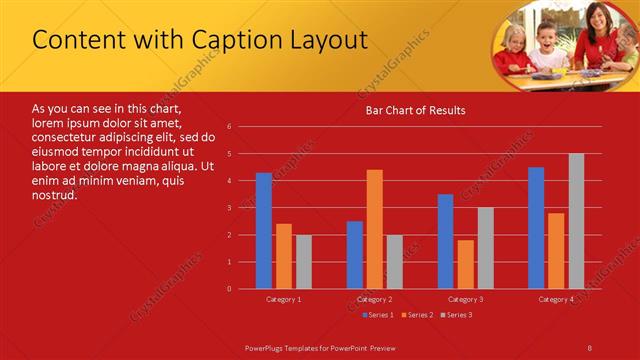 Content with Caption presentation slide layout