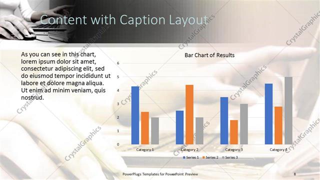 Content with Caption presentation slide layout