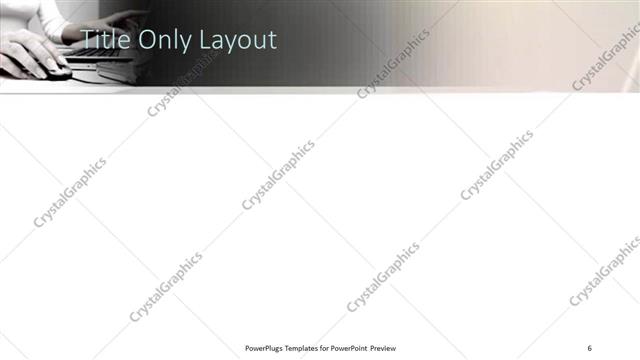 Title Only presentation slide layout