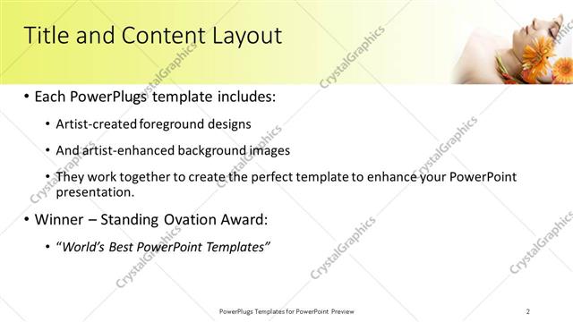 Title and Content presentation slide layout
