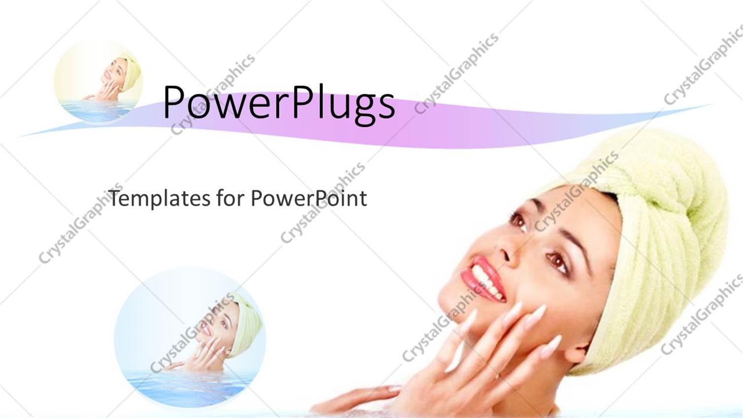 Featuring a Lady in the Water with White Background