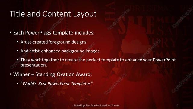 Title and Content presentation slide layout
