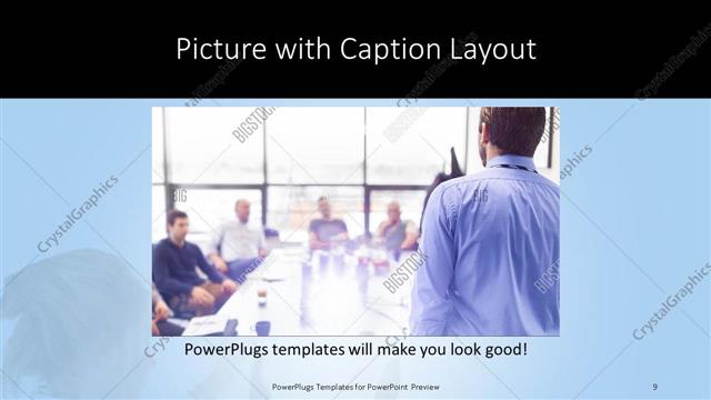 Picture with Caption presentation slide layout