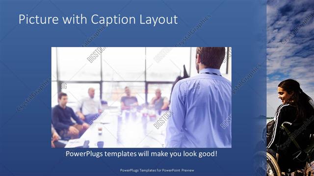 Picture with Caption presentation slide layout