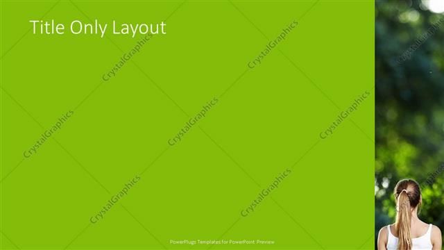 Title Only presentation slide layout