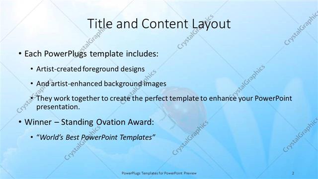 Title and Content presentation slide layout