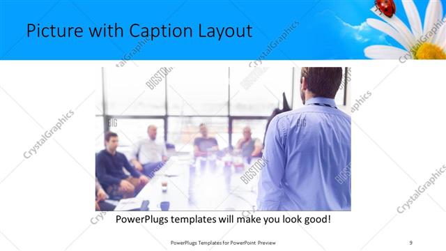 Picture with Caption presentation slide layout