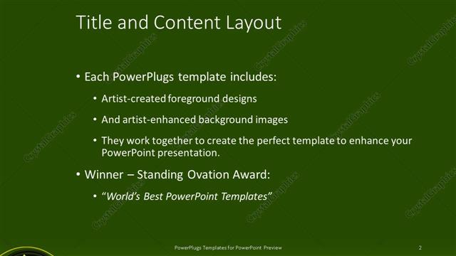Title and Content presentation slide layout