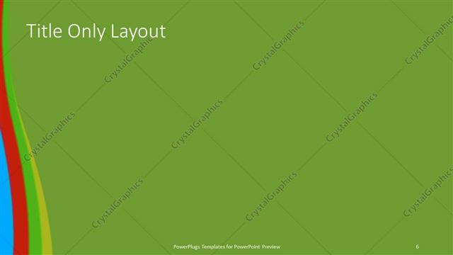 Title Only presentation slide layout