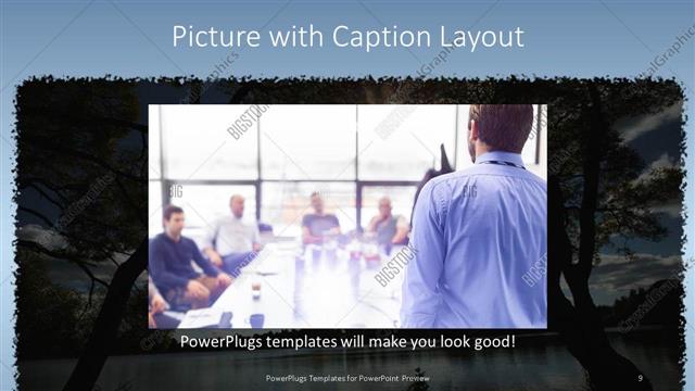 Picture with Caption presentation slide layout