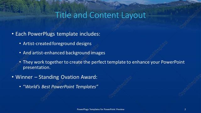 Title and Content presentation slide layout