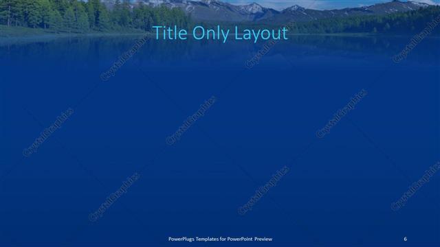 Title Only presentation slide layout