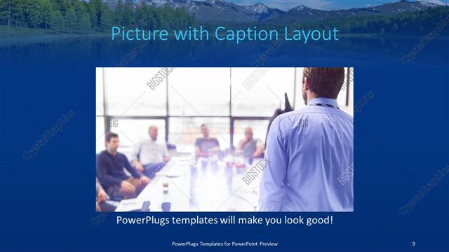 Picture with Caption presentation slide layout