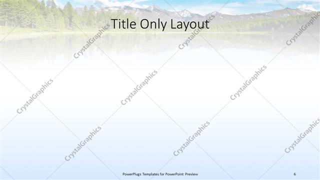 Title Only presentation slide layout