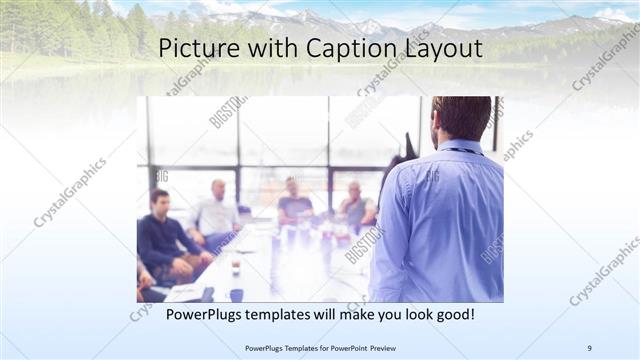 Picture with Caption presentation slide layout