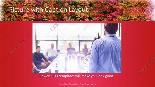 Picture with Caption presentation slide layout