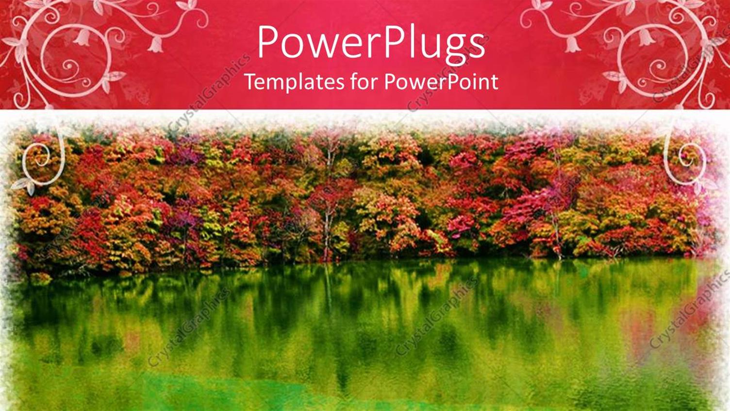 Featuring a Lake with Trees in the Background