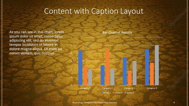 Content with Caption presentation slide layout