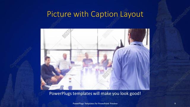 Picture with Caption presentation slide layout