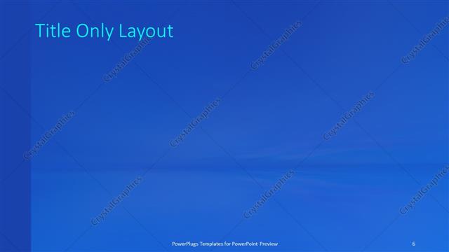 Title Only presentation slide layout