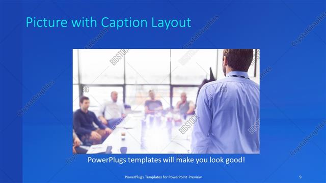 Picture with Caption presentation slide layout