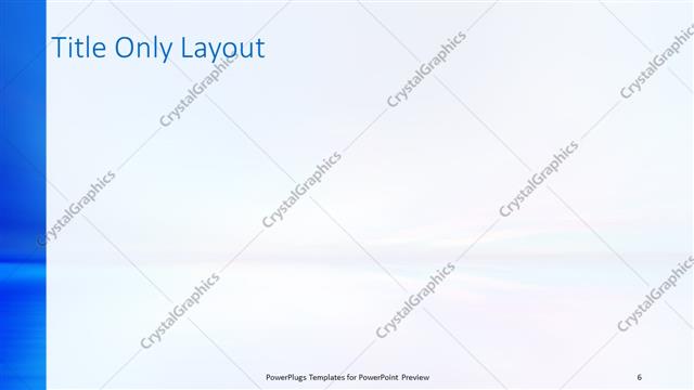 Title Only presentation slide layout