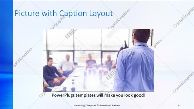 Picture with Caption presentation slide layout
