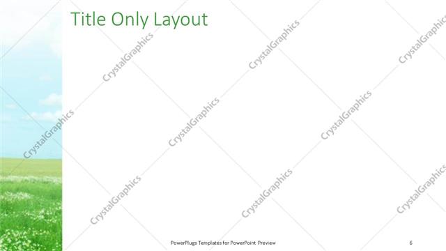 Title Only presentation slide layout