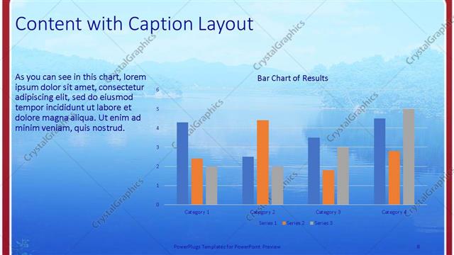 Content with Caption presentation slide layout