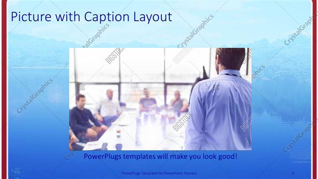 Picture with Caption presentation slide layout
