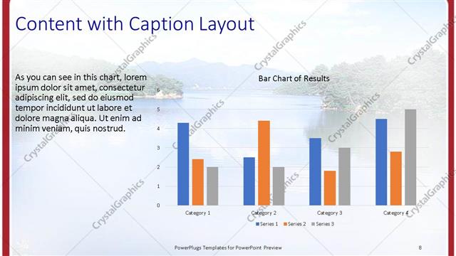Content with Caption presentation slide layout