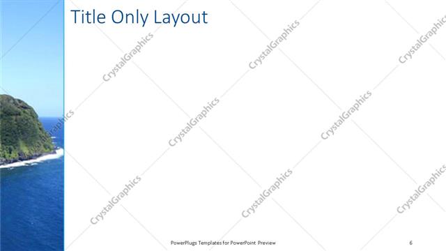 Title Only presentation slide layout