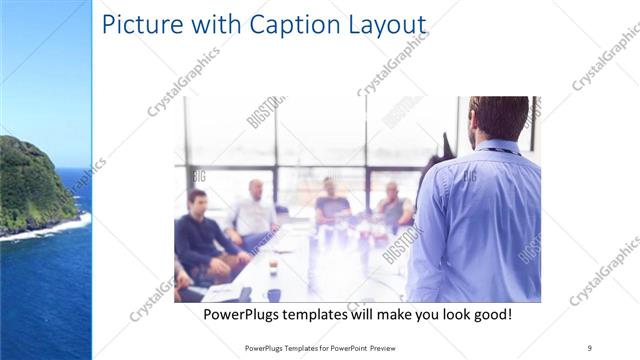 Picture with Caption presentation slide layout