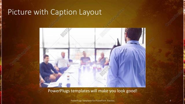 Picture with Caption presentation slide layout