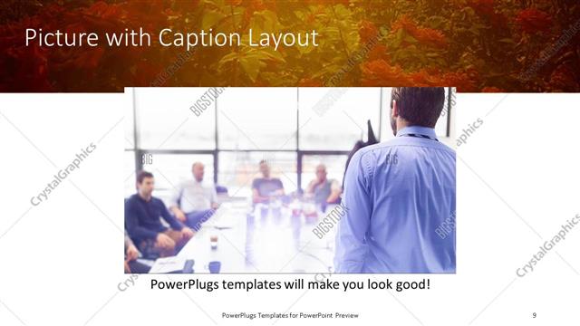 Picture with Caption presentation slide layout