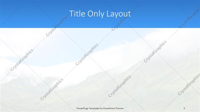 Title Only presentation slide layout