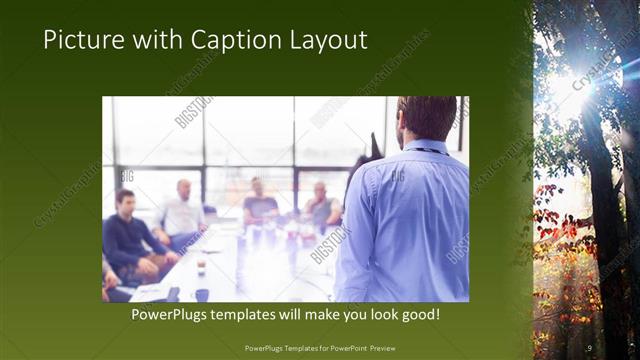 Picture with Caption presentation slide layout