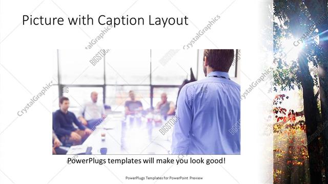Picture with Caption presentation slide layout