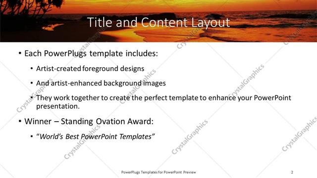 Title and Content presentation slide layout