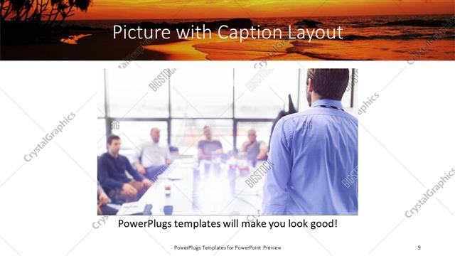 Picture with Caption presentation slide layout