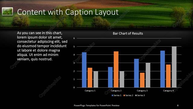 Content with Caption presentation slide layout