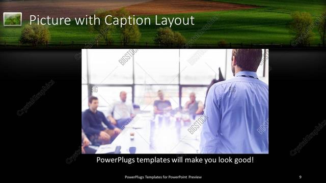 Picture with Caption presentation slide layout