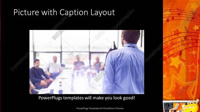 Picture with Caption presentation slide layout